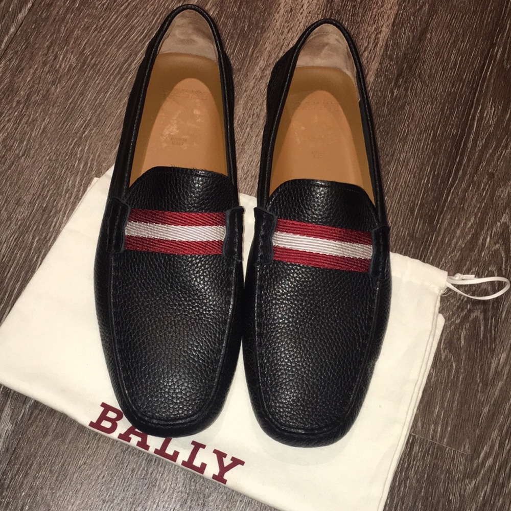 Authentic Bally Waltec Leather Driving Loafers